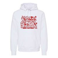 U.G.A Football Icons Comfort Colors Premium Hoodie