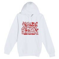 U.G.A Football Icons Comfort Colors Premium Pullover Hoodie