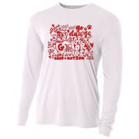 U.G.A Football Icons Comfort Colors Cooling Performance Long Sleeve Crew