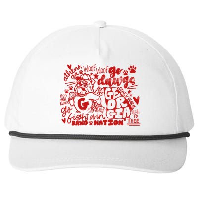 U.G.A Football Icons Comfort Colors Snapback Five-Panel Rope Hat