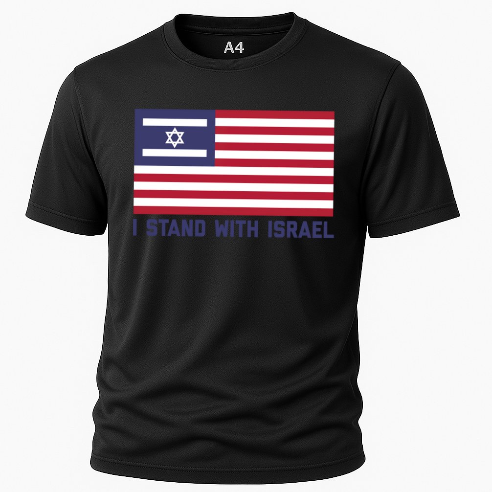 Us Flag Israeli Flag I Stand With Israel Gift Performance Shirt