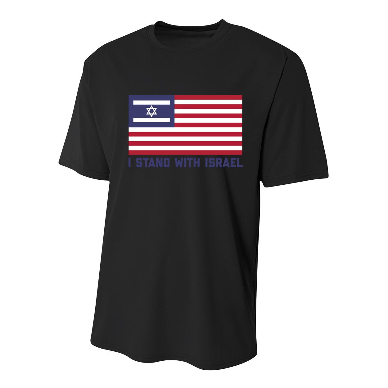 Us Flag Israeli Flag I Stand With Israel Gift Youth Performance Sprint T-Shirt