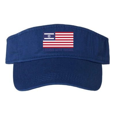 Us Flag Israeli Flag I Stand With Israel Gift Visor