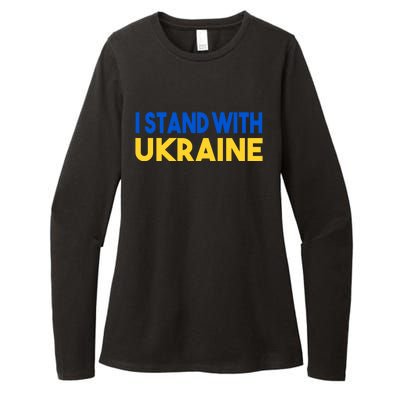 Ukraine Flag I Stand With Ukraine Gift Womens CVC Long Sleeve Shirt