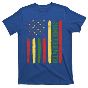 Usa Flag Juneteenth Independence African Melanin Freedom Day Gift T-Shirt