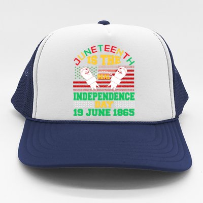 US Flag Juneteenth Is The Real Independence Day 19 June 1865 Trucker Hat