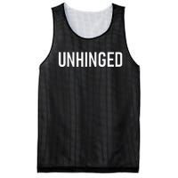 Unhinged Funny Jokes Sarcastic Mesh Reversible Basketball Jersey Tank