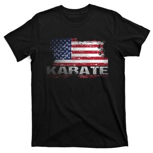 Usa Flag Karate Arts Gift T-Shirt