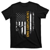 USA Flag Korea Taekwondo Training Dad T-Shirt