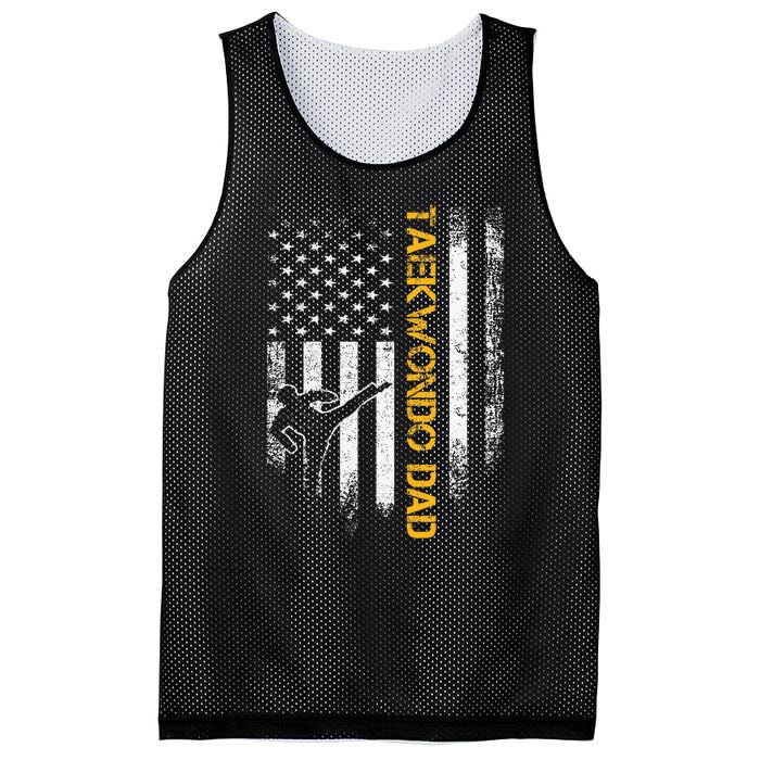 USA Flag Korea Taekwondo Training Dad Mesh Reversible Basketball Jersey Tank