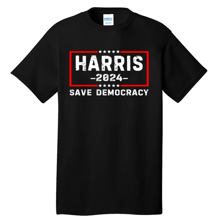 Us Flag Kamala Harris Harris 2024 Democratic President Gift Tall T-Shirt