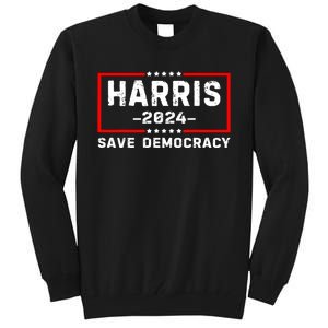 Us Flag Kamala Harris Harris 2024 Democratic President Gift Tall Sweatshirt