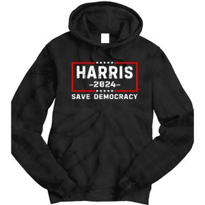 Us Flag Kamala Harris Harris 2024 Democratic President Gift Tie Dye Hoodie