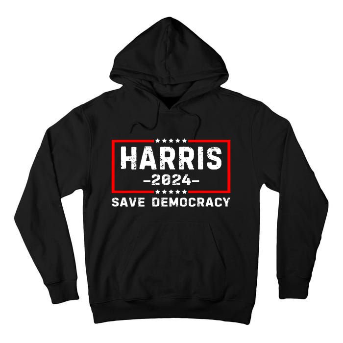 Us Flag Kamala Harris Harris 2024 Democratic President Gift Tall Hoodie