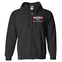 Us Flag Kamala Harris Harris 2024 Democratic President Gift Full Zip Hoodie