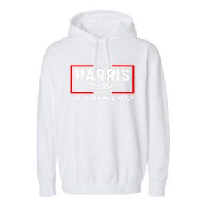 Us Flag Kamala Harris Harris 2024 Democratic President Gift Garment-Dyed Fleece Hoodie