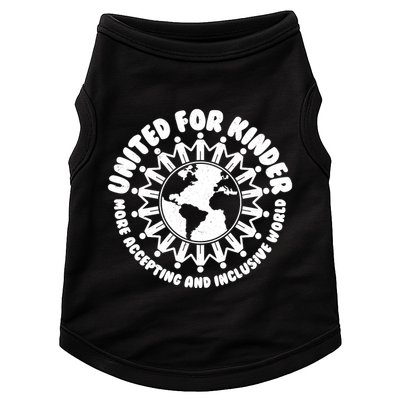 United For Kinder More Accepting And Inclusive World Be Kind Doggie Tank