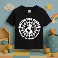 United For Kinder More Accepting And Inclusive World Be Kind Toddler T-Shirt