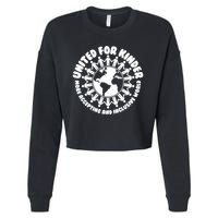 United For Kinder More Accepting And Inclusive World Be Kind Cropped Pullover Crew
