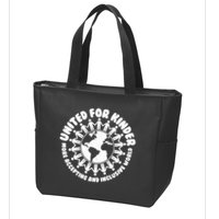 United For Kinder More Accepting And Inclusive World Be Kind Zip Tote Bag