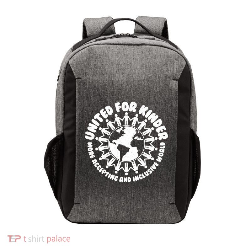 United For Kinder More Accepting And Inclusive World Be Kind Vector Backpack