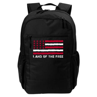 Us Flag Land Of The Free America 4th Of July Daily Commute Backpack