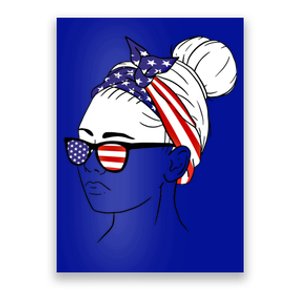 Usa Flag Let´s Go United States America Gift Poster