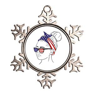 Usa Flag Let´s Go United States America Gift Metallic Star Ornament