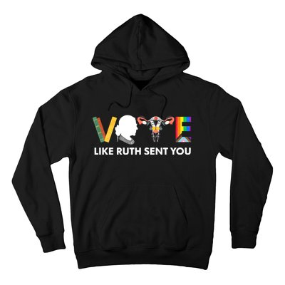 Uterus Feminist Lgbt Vote Like Ruth Sent You Hoodie