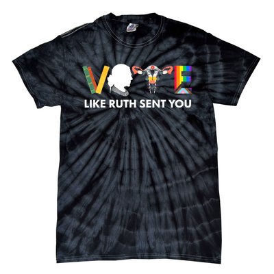 Uterus Feminist Lgbt Vote Like Ruth Sent You Tie-Dye T-Shirt