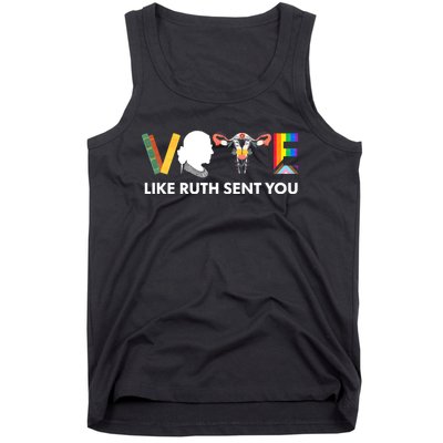 Uterus Feminist Lgbt Vote Like Ruth Sent You Tank Top