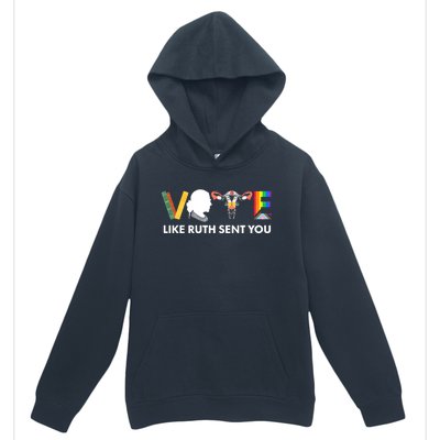 Uterus Feminist Lgbt Vote Like Ruth Sent You Urban Pullover Hoodie