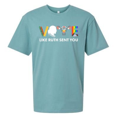 Uterus Feminist Lgbt Vote Like Ruth Sent You Sueded Cloud Jersey T-Shirt