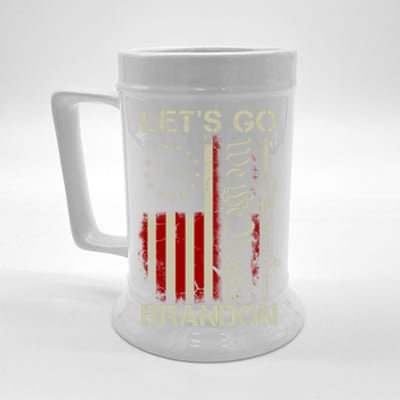 Usa Flag LetS Go Branson Brandon Lets Go Branson Gift Beer Stein