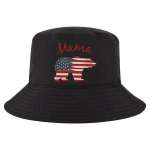 Usa Flag Mama Bear American Mom July 4 Patriotic Election Gift Cool Comfort Performance Bucket Hat