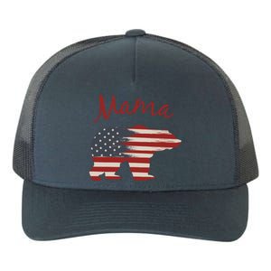 Usa Flag Mama Bear American Mom July 4 Patriotic Election Gift Yupoong Adult 5-Panel Trucker Hat