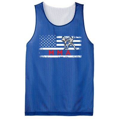 Usa Flag Mma American Patriot Mixed Martial Arts Gift Mesh Reversible Basketball Jersey Tank