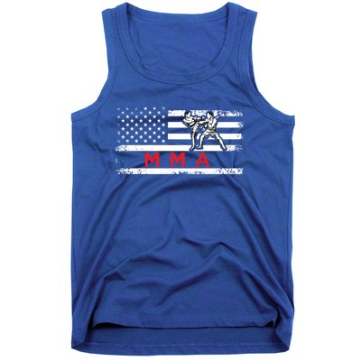 Usa Flag Mma American Patriot Mixed Martial Arts Gift Tank Top