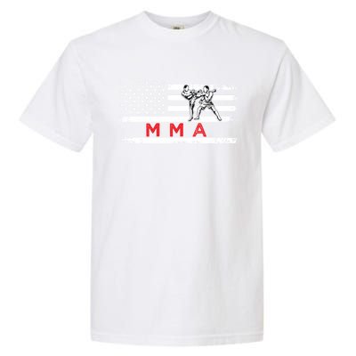 Usa Flag Mma American Patriot Mixed Martial Arts Gift Garment-Dyed Heavyweight T-Shirt