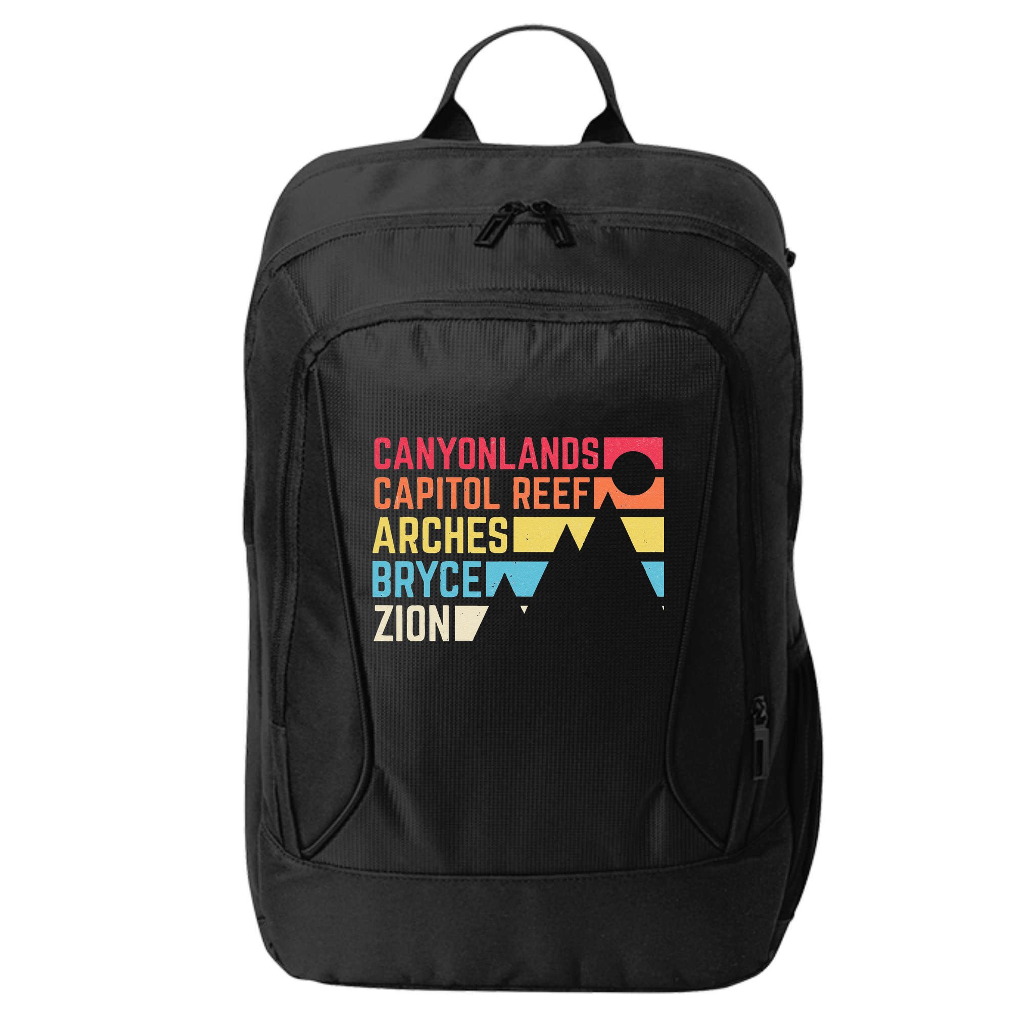 Utahs Five National Parks Souvenir NPS Moab Utah Mighty 5 City Backpack