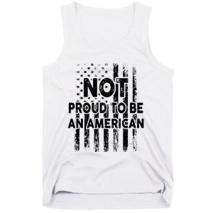 Usa Flag Not Proud To Be An American Citizen Veteran Women Tank Top Tank Top