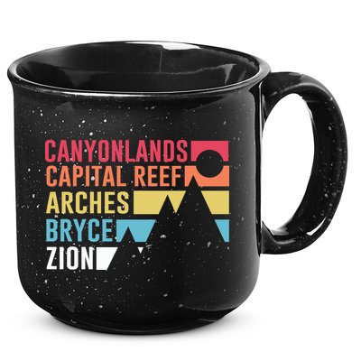 Utahs Five National Parks Souvenir Cool Gift Nps Moab Utah Mighty 5 Gift 15oz Campfire Ceramic Mug