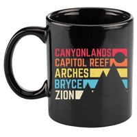 Utahs Five National Parks Souvenir Nps Moab Utah Mighty 5 11oz C Handle Ceramic Mug