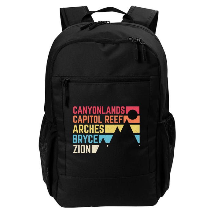 Utahs Five National Parks Souvenir Cool Nps Moab Utah Mighty 5 Backpack