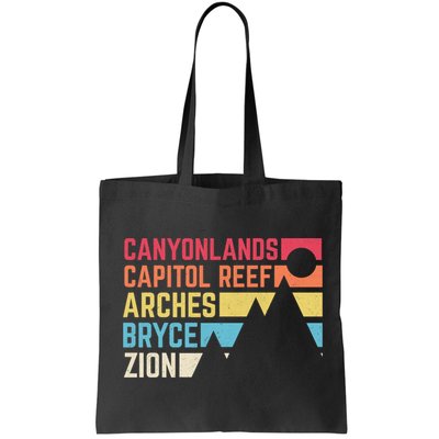 Utahs Five National Parks Souvenir Cool Nps Moab Utah Mighty 5 Bag