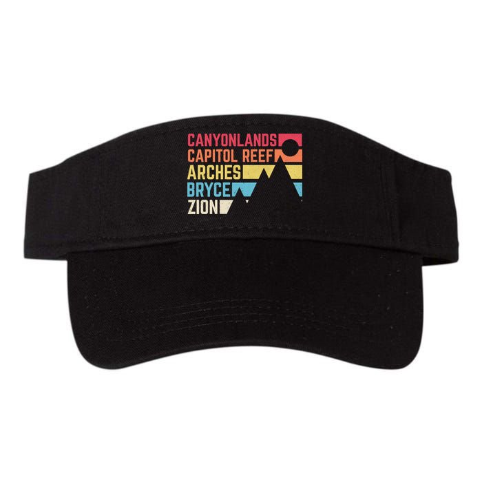 Utahs Five National Parks Souvenir Cool Nps Moab Utah Mighty 5 Visor