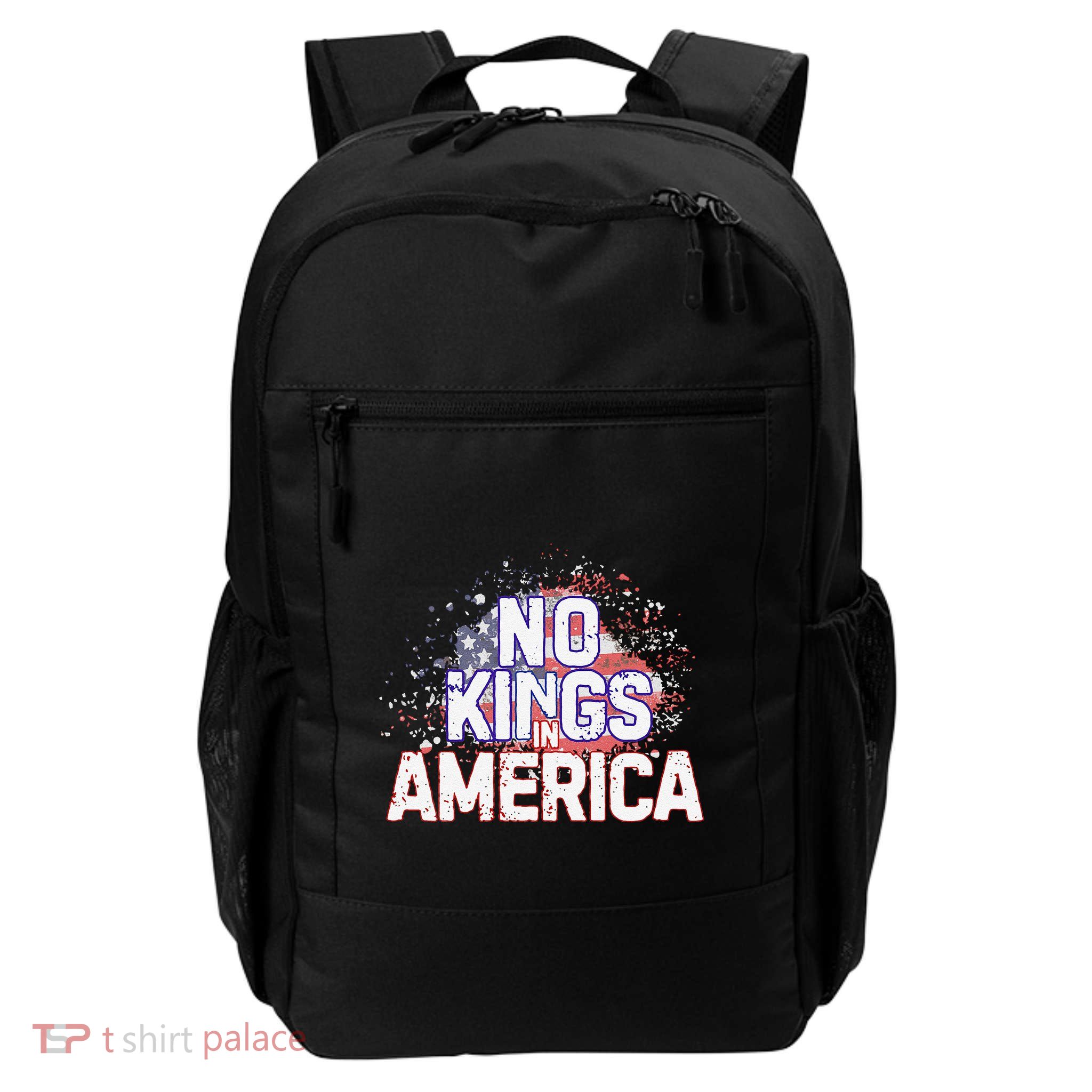 Usa Flag No Kings In America Democracy Backpack