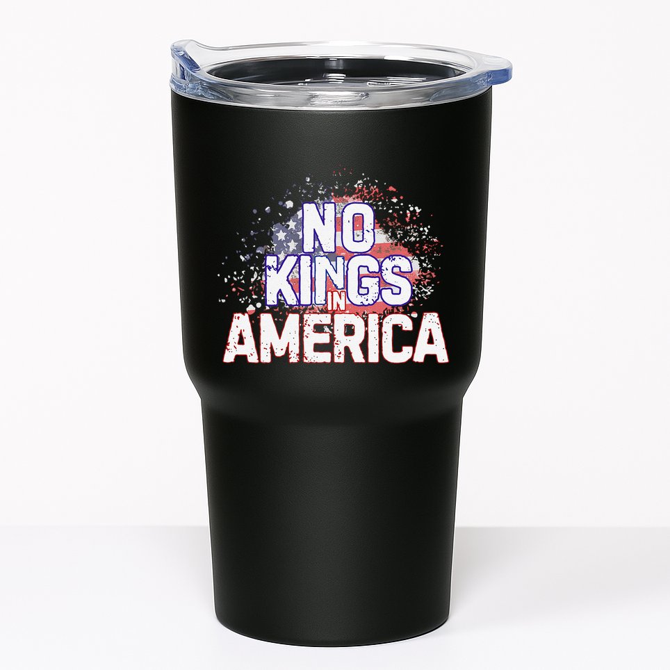 Usa Flag No Kings In America Democracy Tumbler
