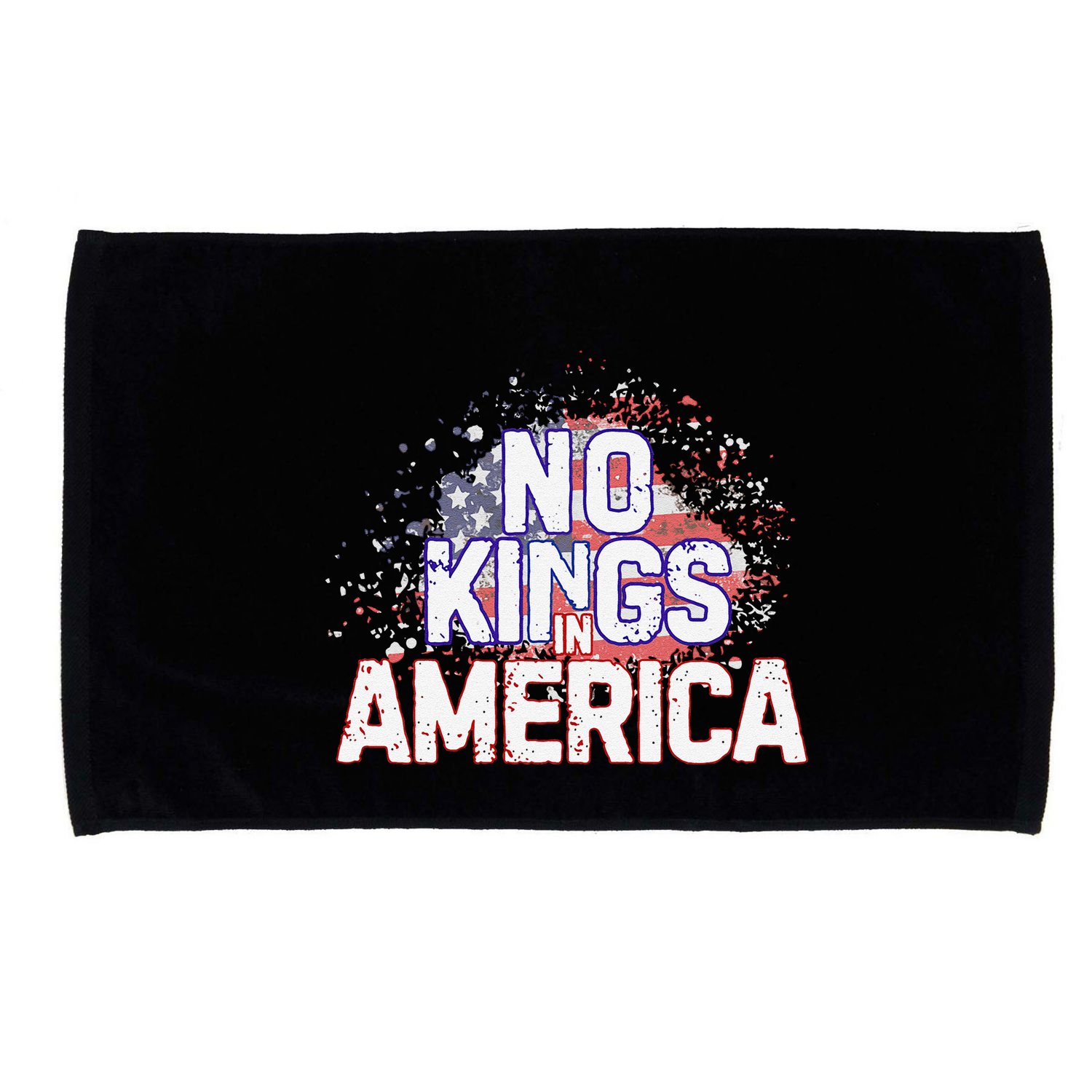 Usa Flag No Kings In America Democracy Microfiber Hand Towel
