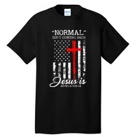 USA Flag Normal Isn't Coming Back But Jesus Is Revelation 14 Tall T-Shirt